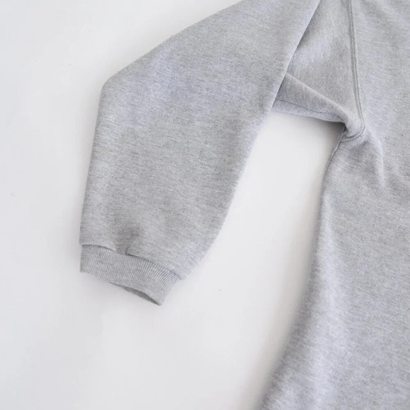 Vintage 90S Russell Athletic Gray Button Collar Crew Neck Size XL USA Made - Picture 7 of 9